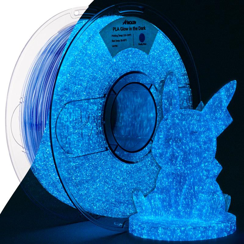 AMOLEN PLA Glow-In-The-Dark 3D Printing Filament, 1.75Mm