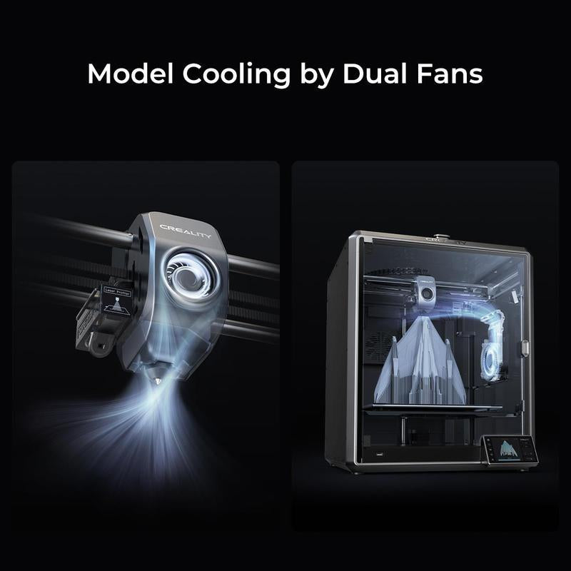 Creality K1 Max AI Fast 3D Printer with Al-Assisted Carefree Printing, 600Mm/S Printing Speed, 300X300X300Mm Large Build Volume