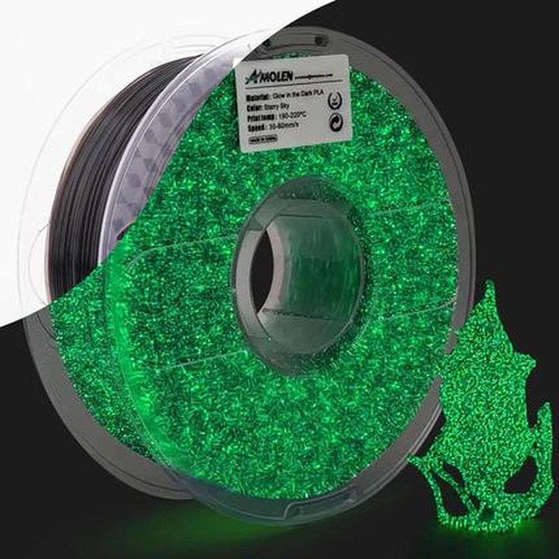 AMOLEN PLA Glow-In-The-Dark 3D Printing Filament, 1.75Mm