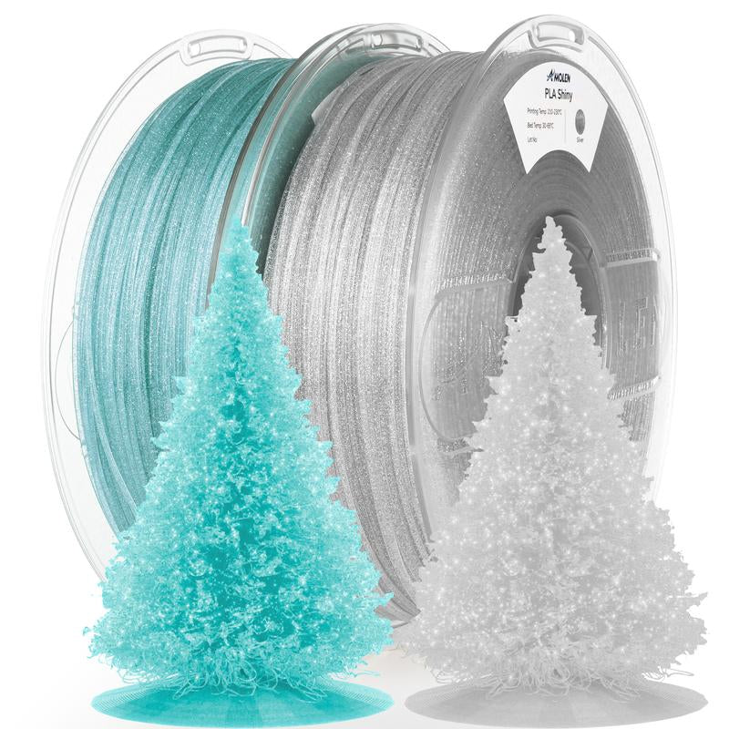 Amolen PLA Shiny Glitter Filament 1.75Mm, 1KG/2.2LB