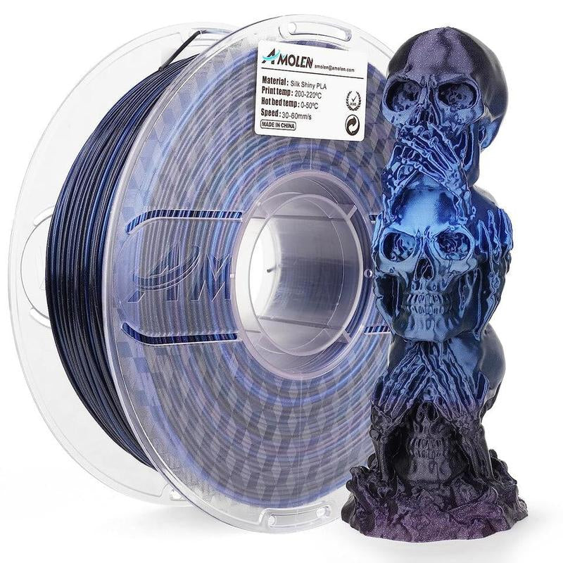 Amolen Silk Shiny Gradient PLA Filament, 1.75Mm
