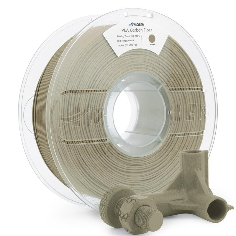AMOLEN Carbon Fiber PLA 3D Printing Filament, 1.75Mm
