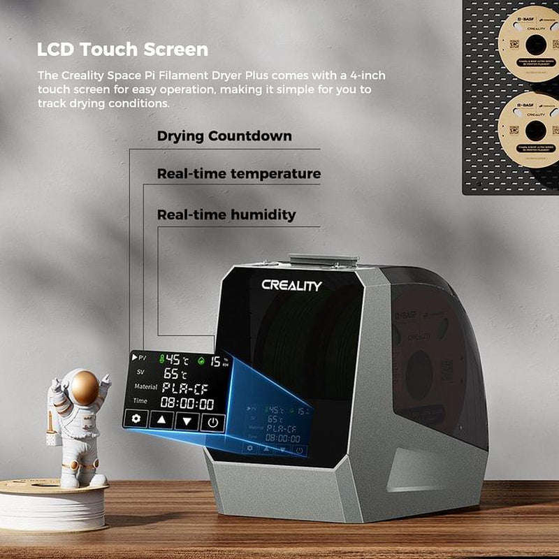 Creality Space Pi Filament Dryer plus - Dual-Spool Filament Dryer Box for 3D Printing with PTC Heater
