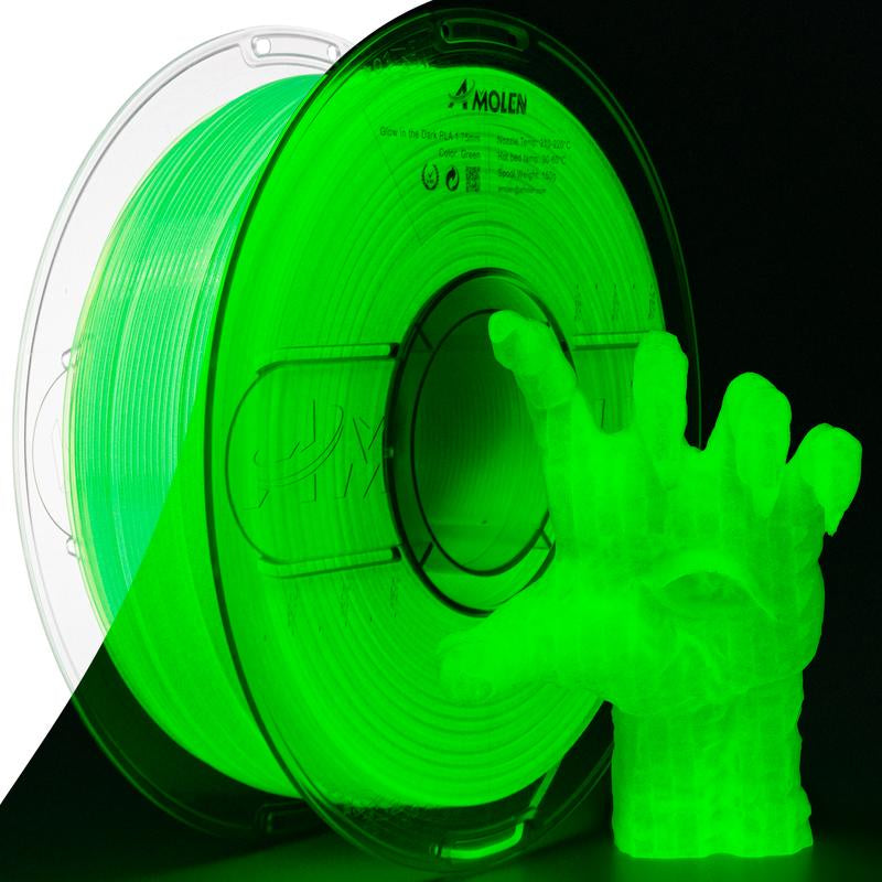 AMOLEN PLA Glow-In-The-Dark 3D Printing Filament, 1.75Mm