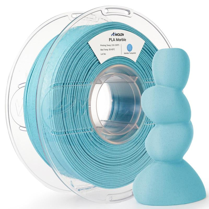 AMOLEN Marble Rock Series PLA 3D Printing Filaments, 1.75Mm, 1KG/2.2LB